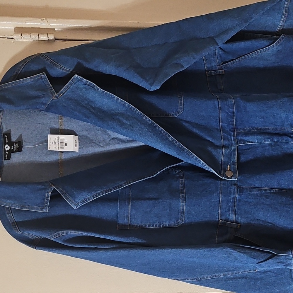 Ashley Stewart Denim Jumpsuit
